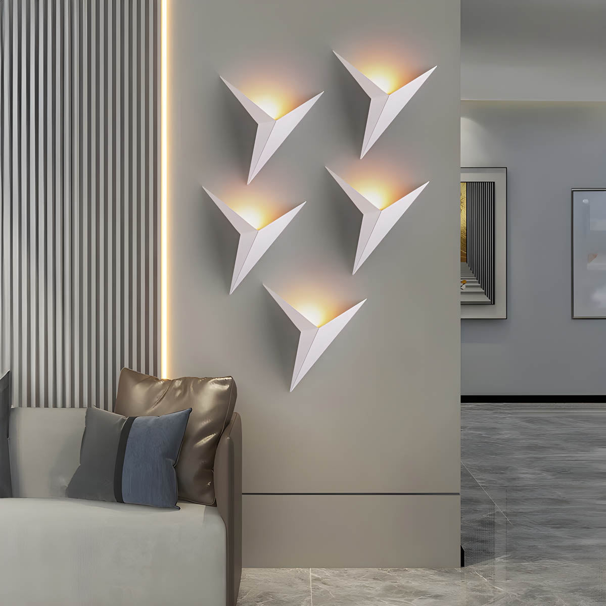 LUMINOUS-AVIAN Wall Lamp LED Fixture Cool Warm Light