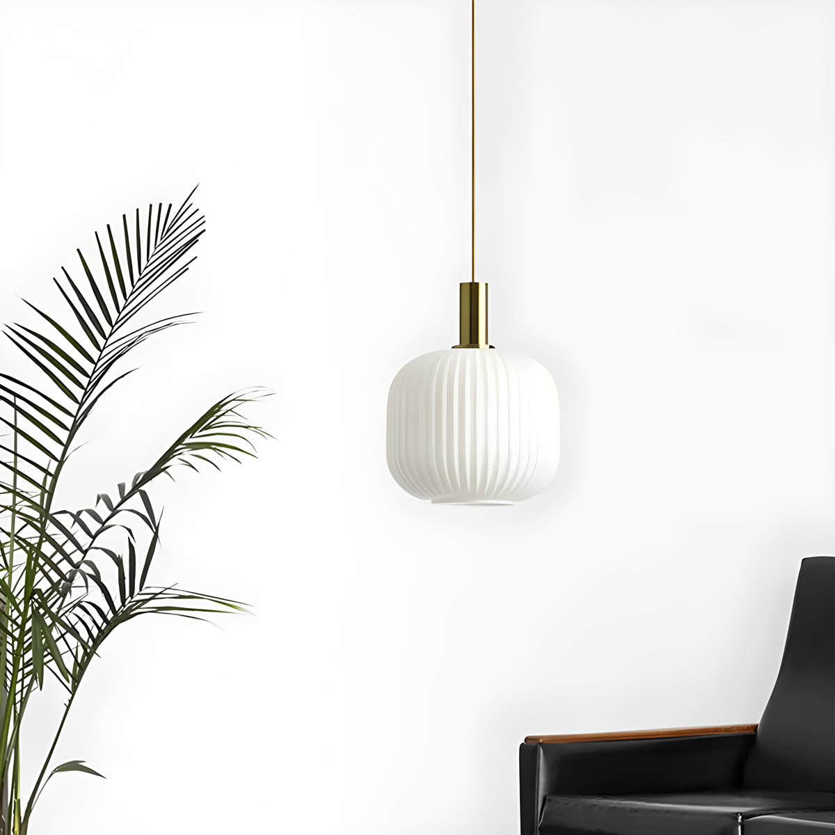 Vintage Brushed Glass Pendant Light – Elegant Hanging Fixture for Warm Kitchen Ambient Lighting-5