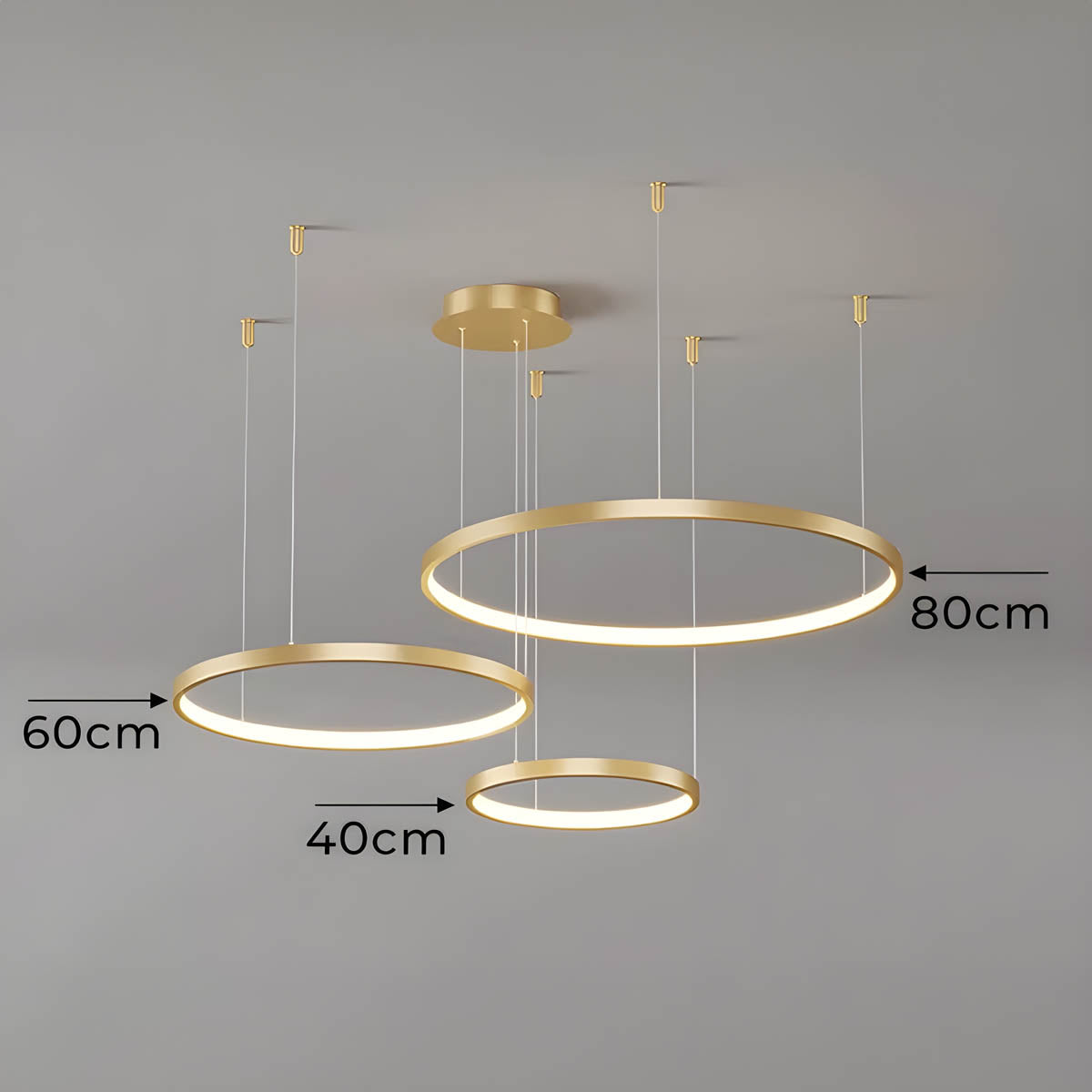 Variant image for Olympia - Black Kitchen Pendant Light 40cm Ring-13