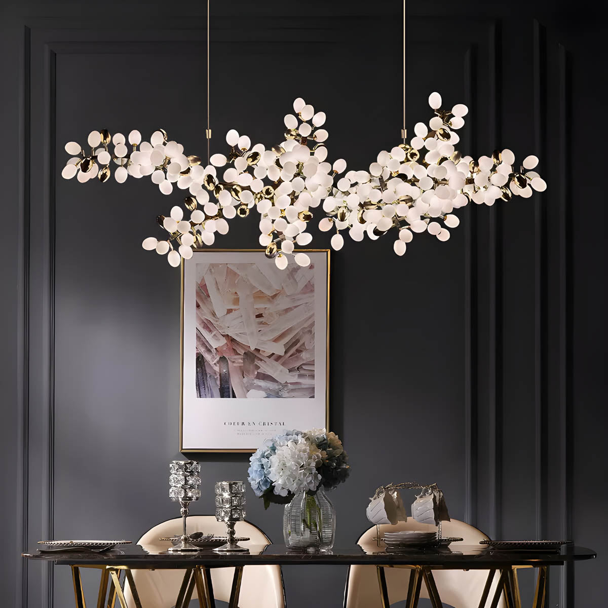 Fleur - Modern Chandelier Light with Adjustable Cord