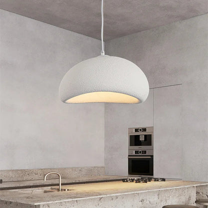 Nordic Wabi Sabi Pendant Light – Minimalist Chandelier for Modern Interiors, E27 LED Compatible, Available in White and Gray