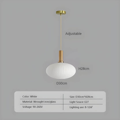 Variant image for Vintage Brushed Glass Pendant Light – Elegant Hanging Fixture for Warm Kitchen Ambient Lighting-12