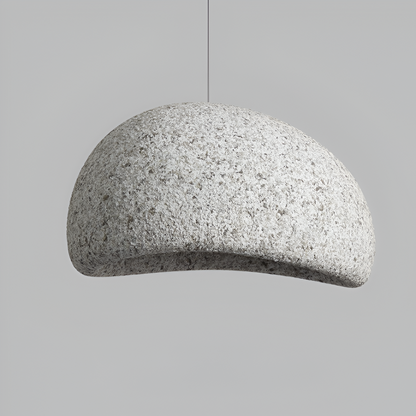 Variant image for Nordic Wabi Sabi Pendant Light – Minimalist Chandelier for Modern Interiors, E27 LED Compatible, Available in White and Gray-9