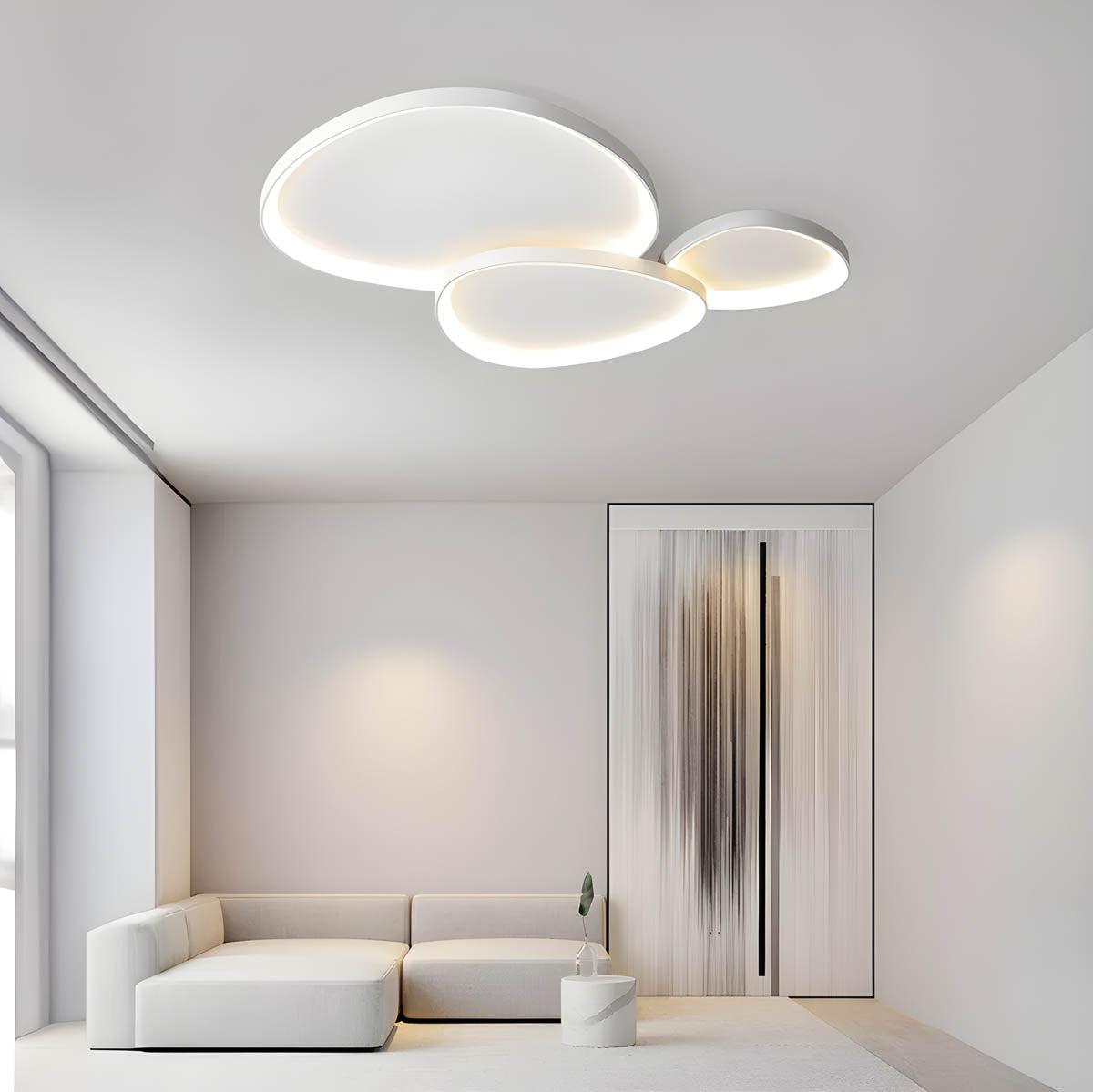 Dewy-Lux Flush Mount Ceiling Light - LED Dining Room Lights