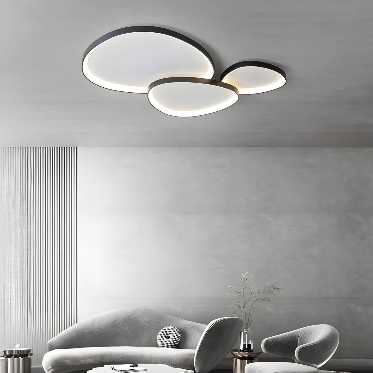 Dewy-Lux Flush Mount Ceiling Light - LED Dining Room Lights